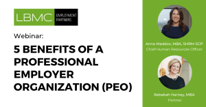 5 Benefits of a Professional Employer Organization