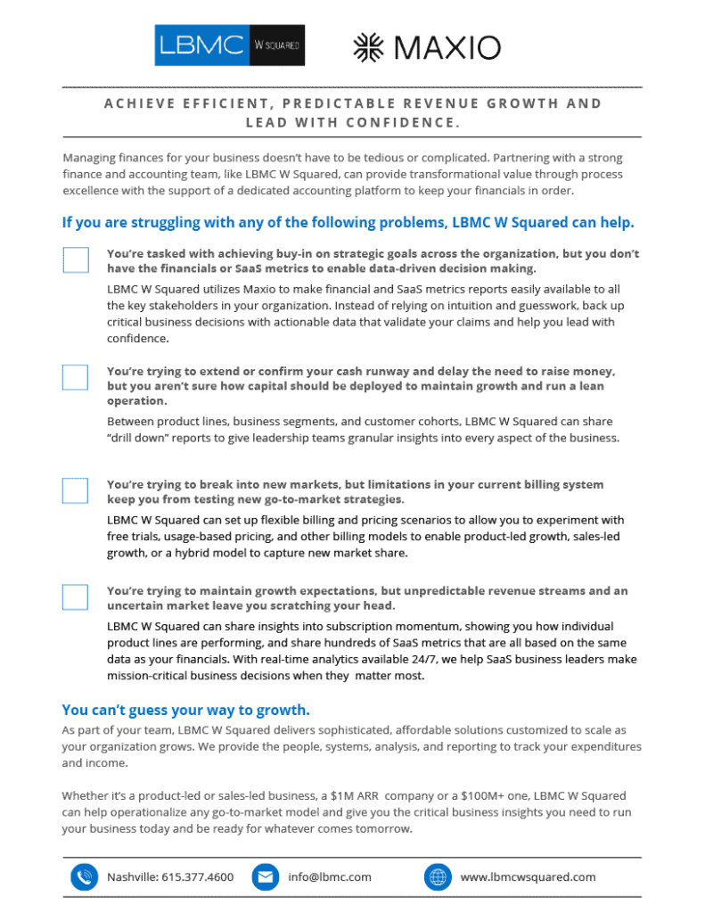 Financial Insights and SaaS Metrics for Confident Decision-Making